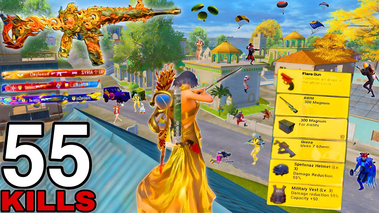 55 Solo Kills!🥵 SUPER MODE BEST AGGRESSIVE RUSH GAMEPLAY😍SAMSUNG,A7,A8,J5,J6,J7,J2,J3,XS,A3,A4,A5,A6