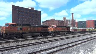 BNSF #3838 Leads WB Stacktrain. Kansas City, MO 6/27/26