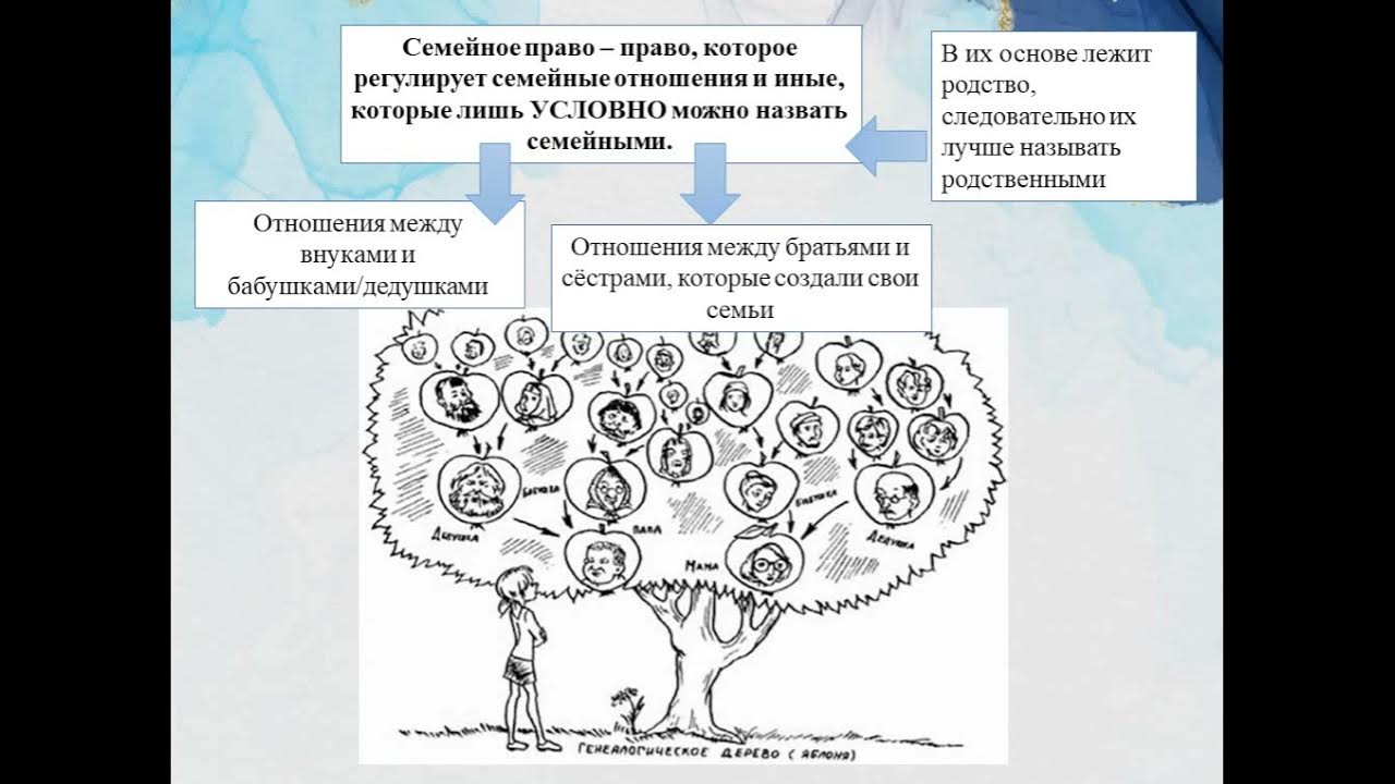 Семейное право огэ обществознание