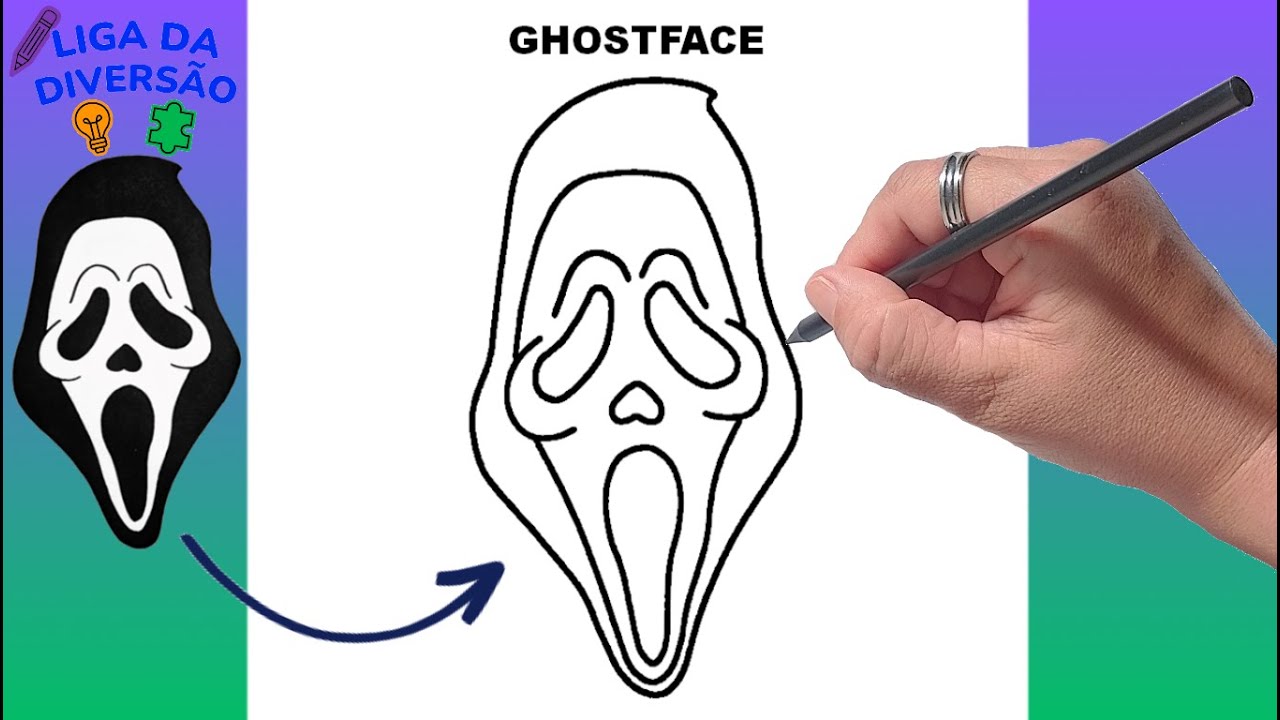 Como Desenhar o GHOSTFACE - PÂNICO - Amostradinho - How to Draw ...