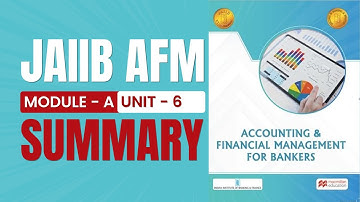 JAIIB AFM Module A Unit 6 Summary | JAIIB Exam Preparation | JAIIB AFM | AFM By Mahesh Sir