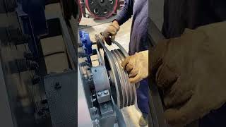 Belt Pulley Triangle Belt Installation Process- Good Tools And Machinery Make Work Easy