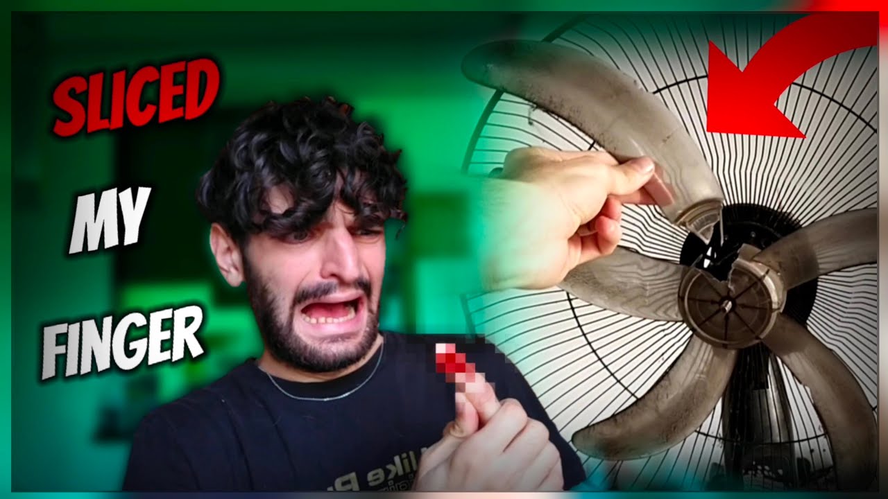 I sliced my finger in a fan !! YouTube