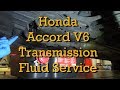 Honda Accord V6 Automatic Transmission Fluid Service 1999 (1998-2002 Similar) (Drain and Fill)