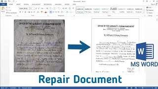 How to Repair Old Document in Microsoft Word | Old Document Convert to New Document in MS Word screenshot 4