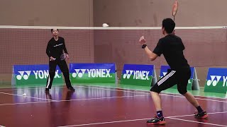 Front Shot Drill for Badminton Doubles - Aggressive Attacking - Coach Kowi Chandra