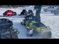 Cold Day at the Drag Races in Fairbanks Alaska ||Alaska Vintage Sleds||