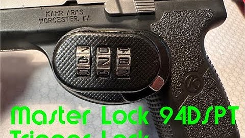 Master Lock 94DSPT trigger lock, set combination and install on firearm.