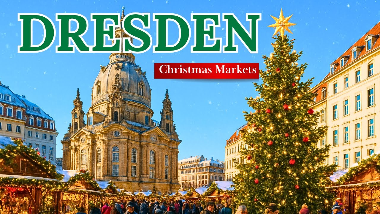Dresden 🇩🇪 Striezelmarkt 2025🎄Oldest Christmas Market Walking Tour With Subtitles 4k60 UHD