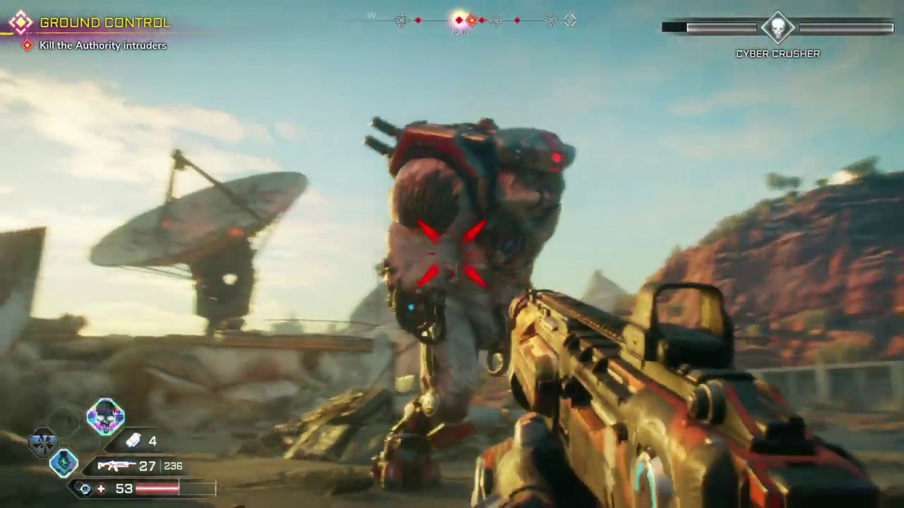 RAGE 2_ Story MissionGround Control + Cyber Crusher Boss Fight YouTube