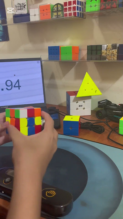 Day 53 of Solving the Rubik's Cube until I get a 4 Second Solve #shorts #rubikscube