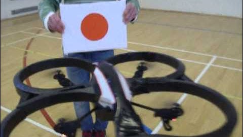 AR.DRONE2.0 tracking a red circle target