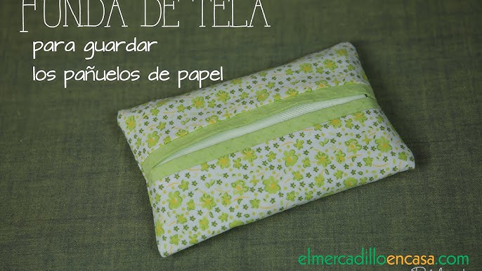 Funda para caja de pañuelos de papel (con patrón) 