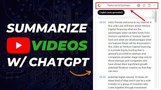 How to Summarize YouTube Videos with ChatGPT (QUICK & EASY)