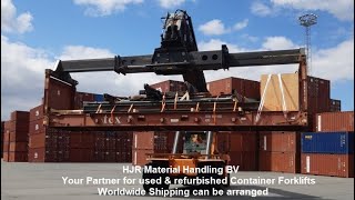 Container Handler Linde C 80 5, Age 2007, delivered in Egypt, test drive to get used to machine