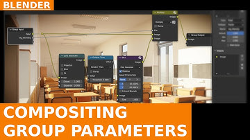 BLENDER - Compositing basics: Group parameters & tuning the Vignette effect