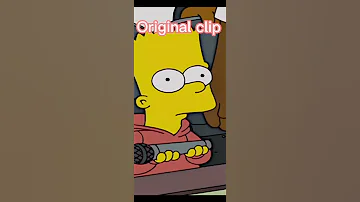 Bart Simpson rapping original clip #shorts