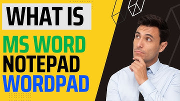 MS Word, Sticky Notes, Notepad, and WordPad Explained: What