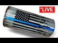 Grey Woodgrain American Flag Tumbler Tutorial