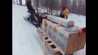 Transporting equipment rack by snowmobile to tower by ah905 48 views 9 years ago 21 seconds