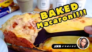 i ALMOST CRIED DOING THIS!!! Cheesy Meaty BAKED MACARONI Filipino Style (PLUS a Secret Ingredient!!)