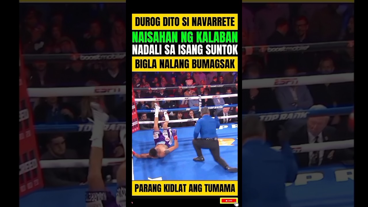 NAVARETTE BUMAGSAK! NADALI NG KALABAN ISANG SUNTOK LANG!