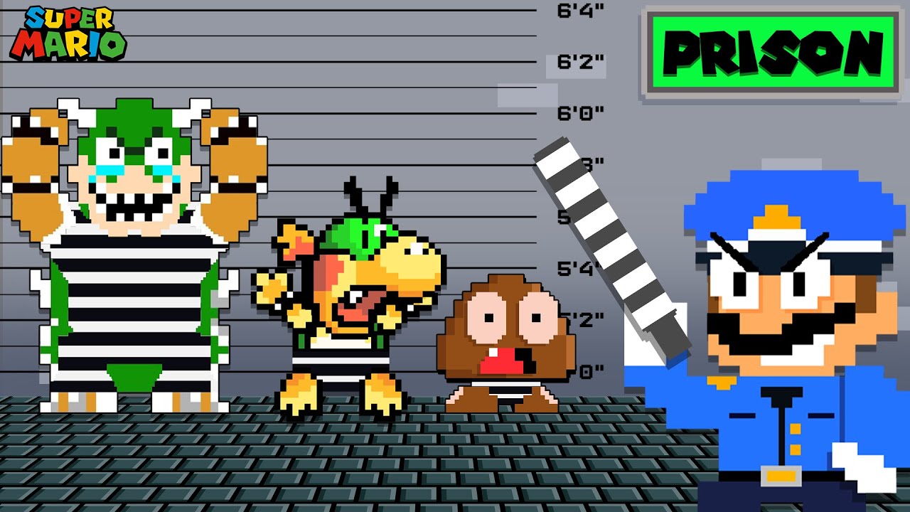 Mario Locked All Character Creepypasta For 24h Challenge In Prison ...