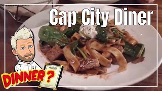 Cap City Fine Diner | Beef Stroganoff | Pretzel and Cheese | Chocolate Malt Pie