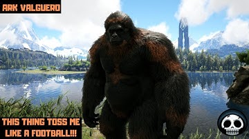 The Funniest Tame I Ever Had!!! (Gigantopithecus Taming) Ark Valguero Part 11