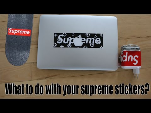 What To Do With Your SUPREME Stickers? (4 Different Ideas) - YouTube What To Do With Your SUPREME Stickers? (4 Different Ideas) - YouTube
