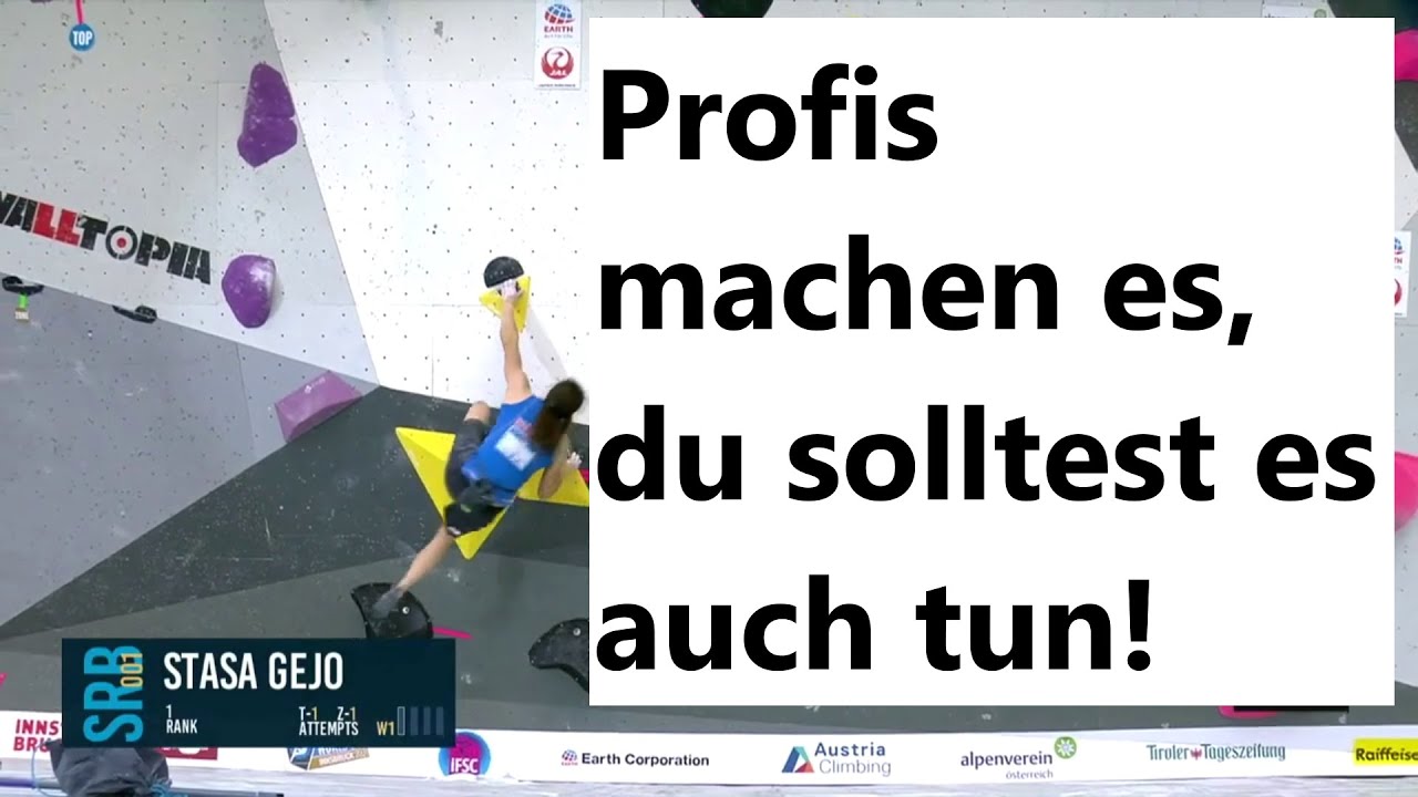 Die wichtigste Technik beim Bouldern/Klettern! Einfach erklärt, versprochen! Unbedingt anschauen.