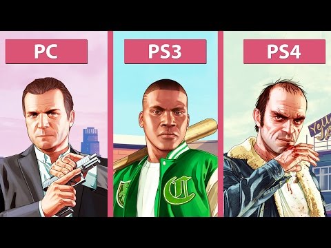 Grand Theft Auto 5 / GTA 5 – PC Vs. PS3 Vs. PS4 Graphics Comparison [60fps][FullHD|1080p]