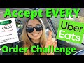 Uber Eats Driver Ride Along | Accept Every Order Challenge!