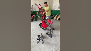 Ditching and Cultivating Machine Orchard Greenhouse Management Rotary Tiller  Cultivating machine.😱