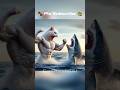 Daddy fights shark to save a kitten  ai cat catlover story cutecat cute