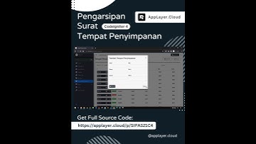 Penyimpanan - Aplikasi Pengarsipan Surat Codeigniter 4 & MySQL #shorts