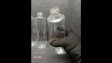 Introducing 200 ml Transparent Cylindrical Pet Bottles [Neck Size: 24 mm] by M.C. PIPWALA!