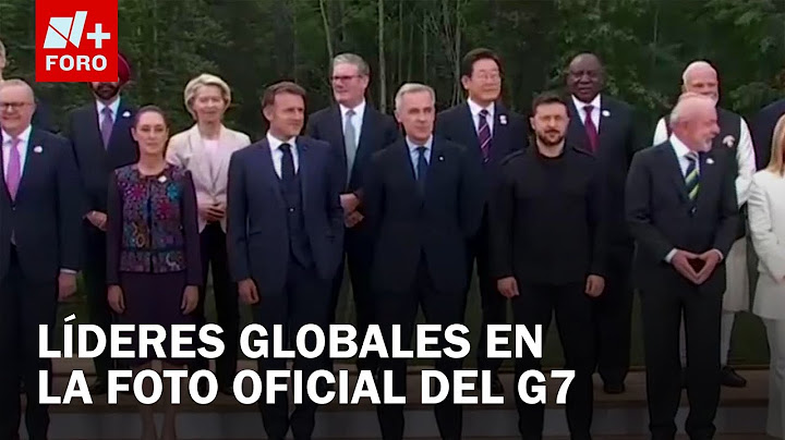 Claudia Sheinbaum y líderes de la cumbre del G7 se toman la foto oficial - Las Noticias
