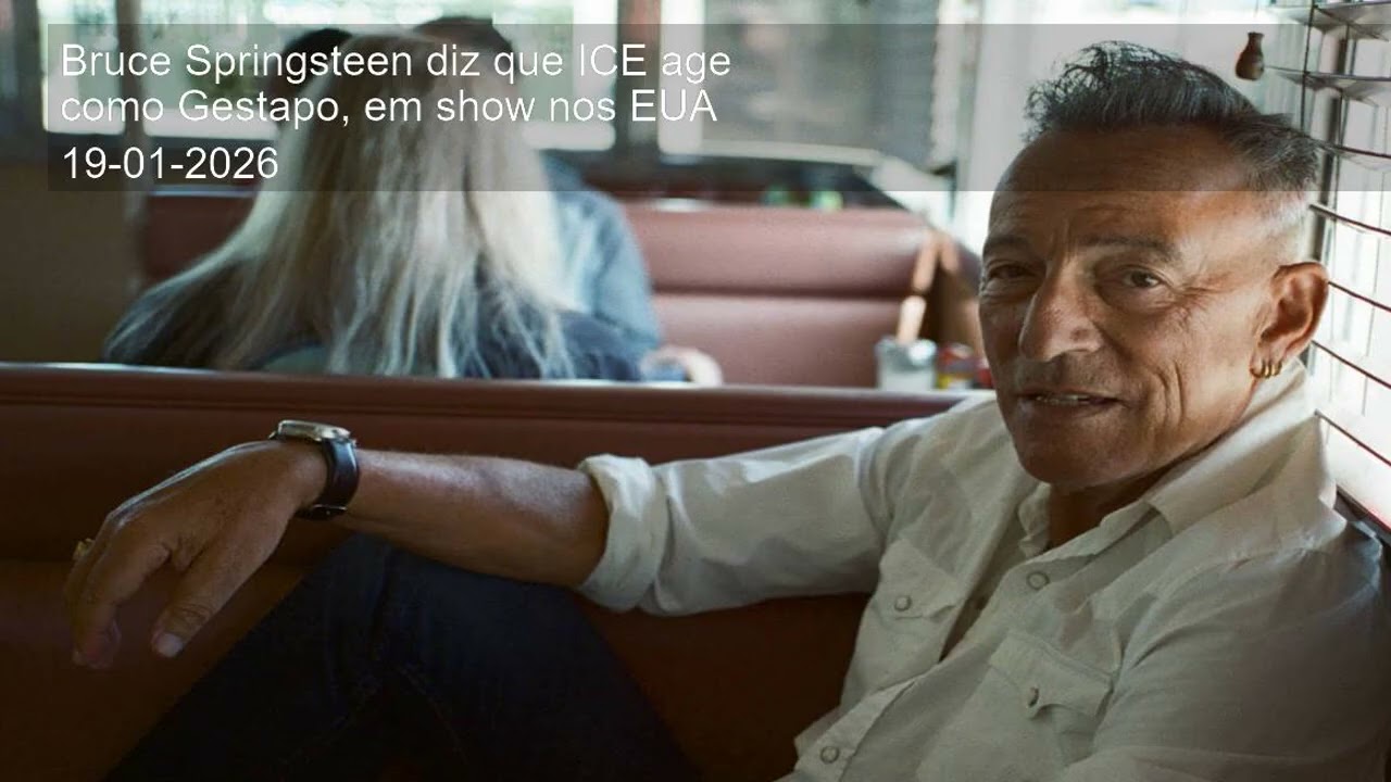 Bruce Springsteen diz que ICE age como Gestapo, em show nos EUA