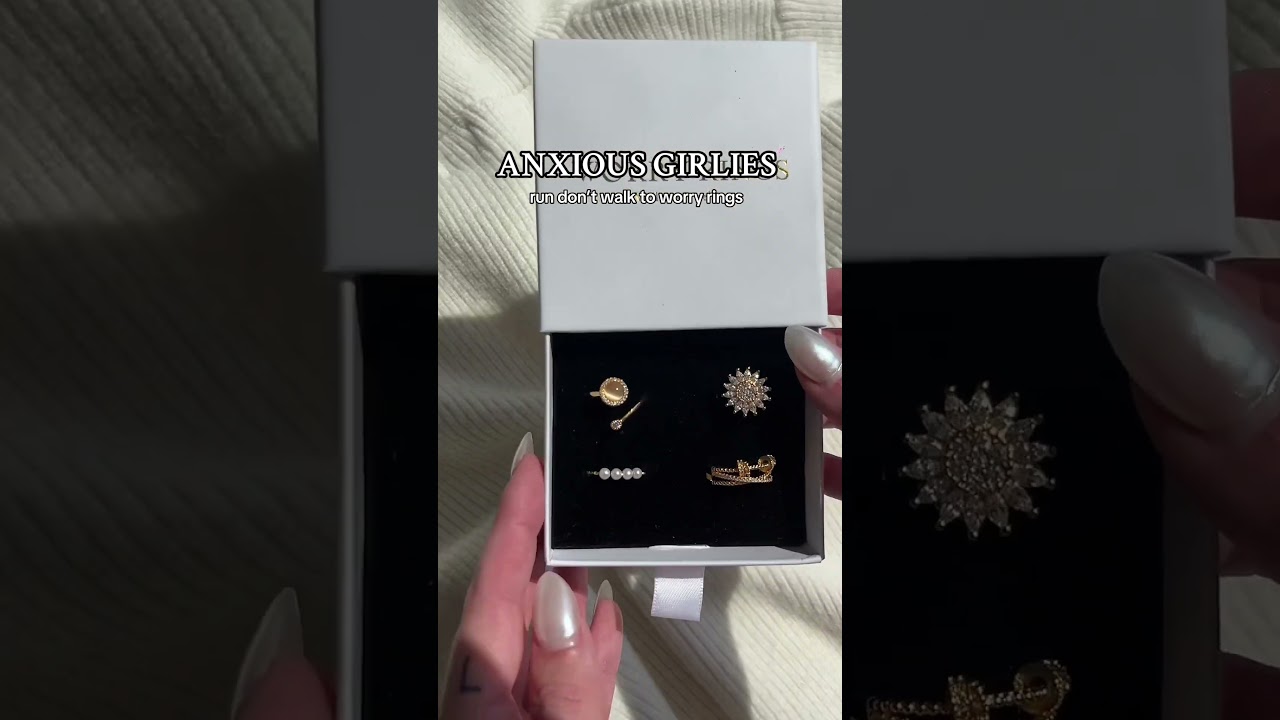 Essentials for Anxious Girlies: Worry Rings Edition! 🌟💖  