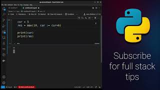 Python Walrus Operator Example