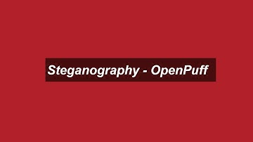 Steganography - OpenPuff