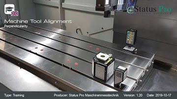 Perpendicularity and straightness laser measurement explained by Nico on a CNC machine.