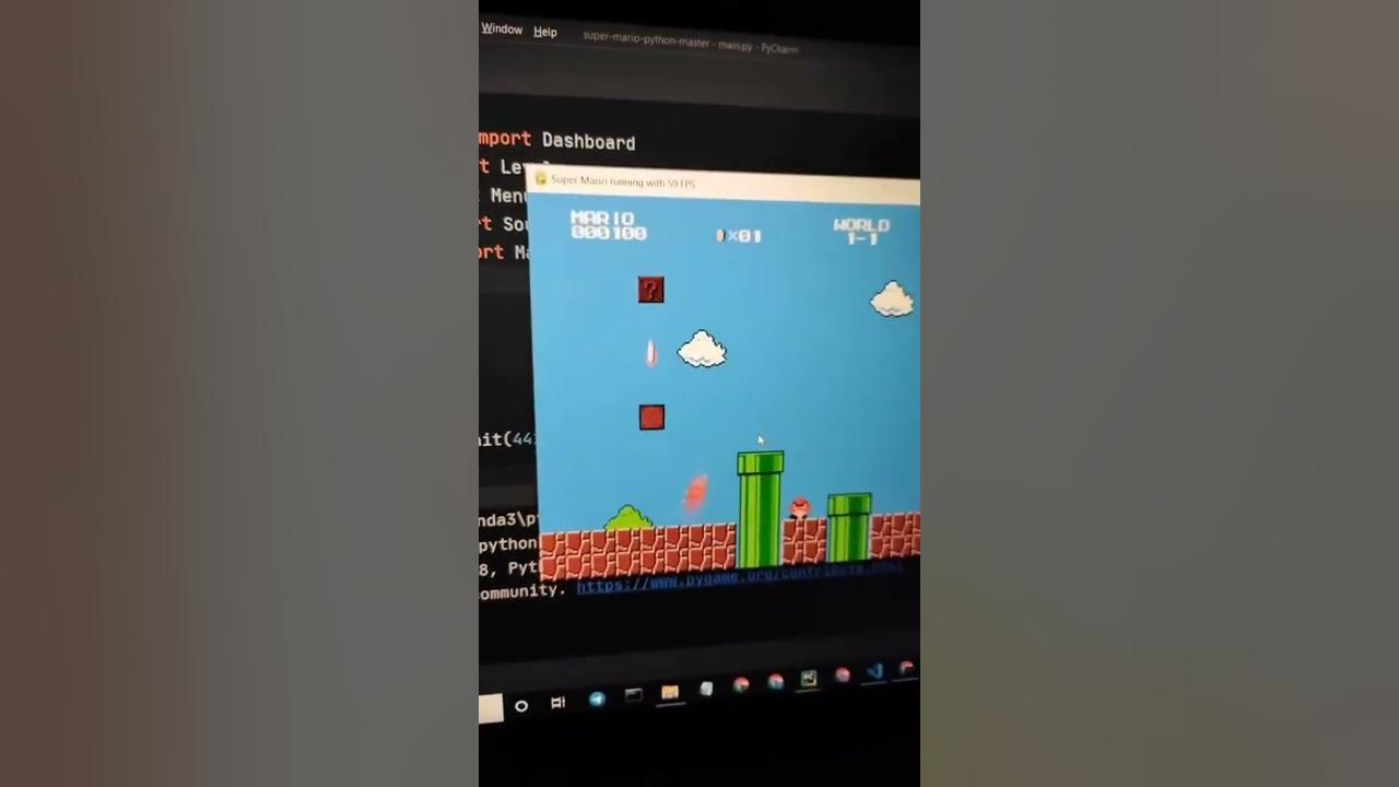 Super Mario game by using #python - YouTube