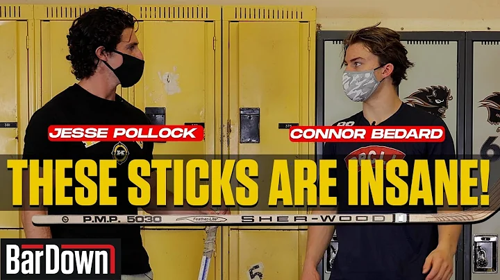 CONNOR BEDARD REVIEWS OLD HOCKEY STICKS WITH JESSE