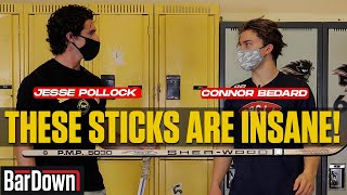 CONNOR BEDARD REVIEWS OLD HOCKEY STICKS WITH JESSE