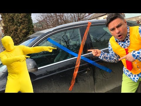 Yellow Man taped Door Car with Scotch Tape VS Mr. Joe on Audi Q3 13+