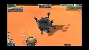 Bi-Curious Rover Mars landing with acrobatics and explosions (KSP Real Solar System)