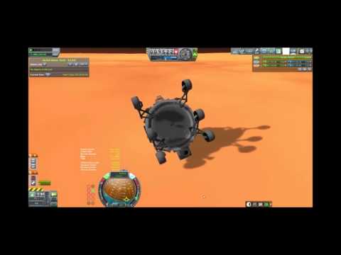 Bi-Curious Rover Mars landing with acrobatics and explosions (KSP Real Solar System)