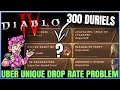 Diablo 4 - The REAL Uber Unique Drop Rate - After 300 Duriel Kills There&#39;s a BIG Problem...